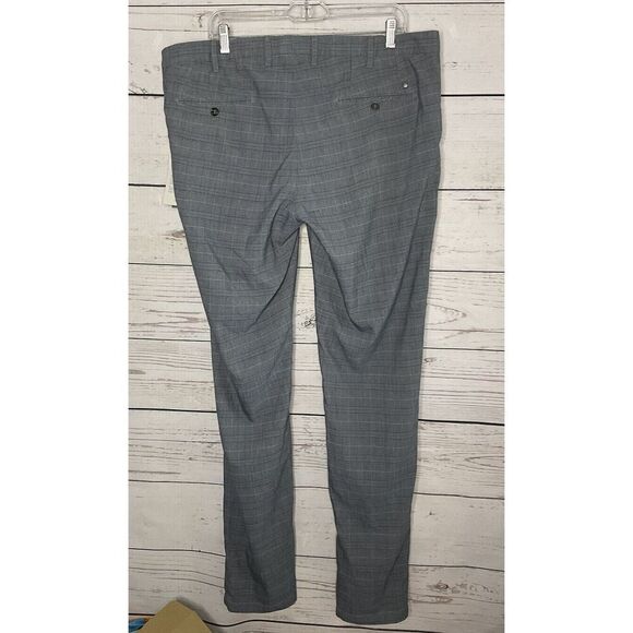 NWT Canali Gray Plaid pants 56 (40 x 35 ) Trousers Contemporary Fit Linen Blend* - Picture 8 of 16